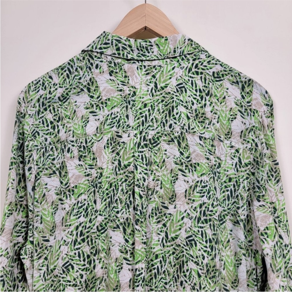 CAbi Leaf Print Faux Wrap Dress Style# 280 Size Large - Picture 9 of 10
